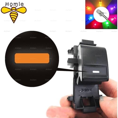 3X Lighted Single Window Switch Passenger For Toyota RAV4 Camry Corolla Yaris Cruiser Vios 84820-06130 84820-02190 backlight