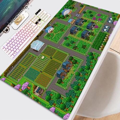 Hot Pads Mouse With For Office Gamer Kawaii Gamers Accessories Gaming Keyboard Mat Mousepad Anime Mats Beautiful Stardew Valley