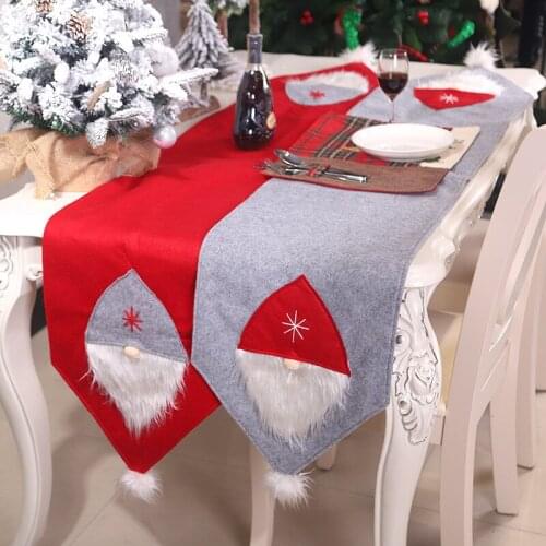 Christmas Decoration Table Runner Creative Table Flag Restaurant Tablecloth Desktop Ornament