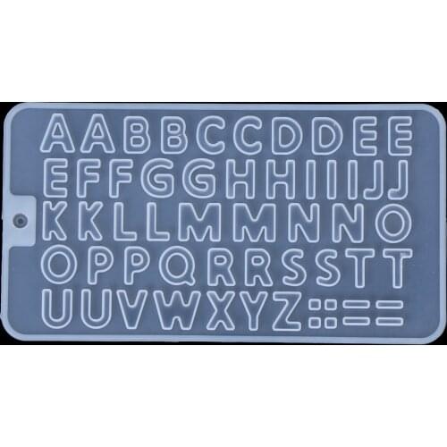 Alphabet Number Silicone Pendant DIY Crystal Dropper Mold Ornament Letter Silica Gel Mold Ornament Pendant Jewelry Mold