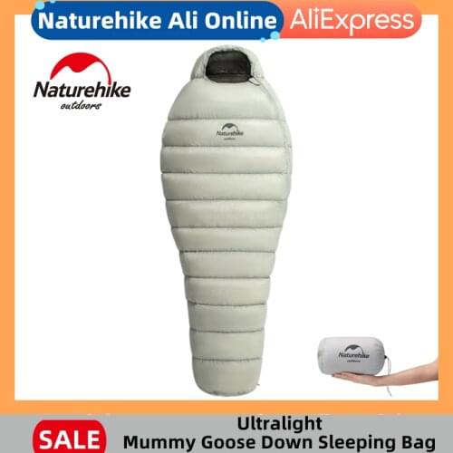 Naturehike Camping Sleeping Bag Ultralight Down Outdoor Thick Goose Down Winter Camping For Cold And Warm Glamping Sleep Gear