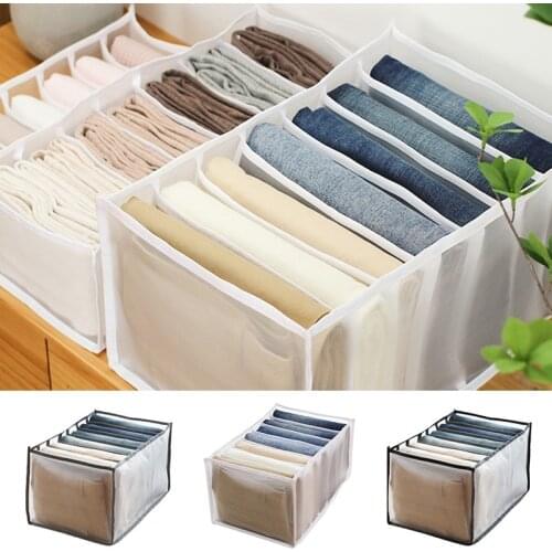 3style Storage Boxes Underwear Clothes Bra Socks Organizer Grids Storage Foldable Drawer Organizer Large Size Hot Sale