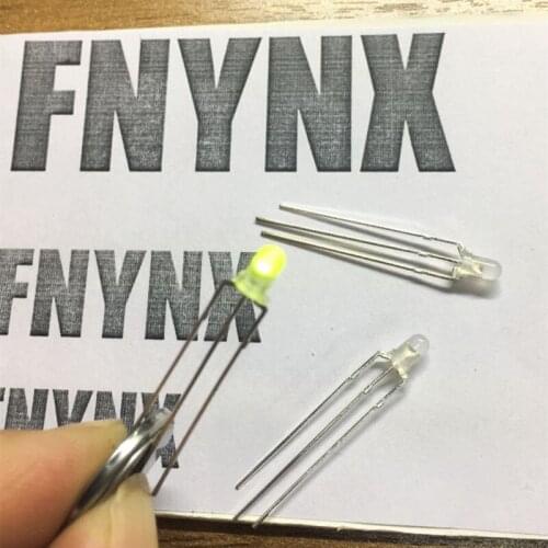 100PCS F3 3mm Red and Green Common Cathode Foggy Light LED Beads Light-Emitting Diode