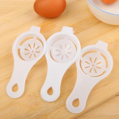 2 Pcs Plastic Egg Yolk Separator Food-grade Egg Divider Protein Safe Practical Hand Egg Tools Kitchen Cooking Gadgets