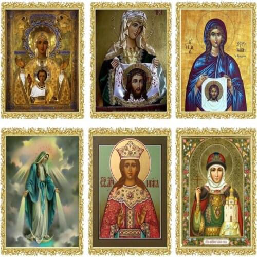 2020 new Diamond Embroidery Religious Religion Heavenly Father Our Lady Son Diamond Painting Wedding Souvenirs fc245