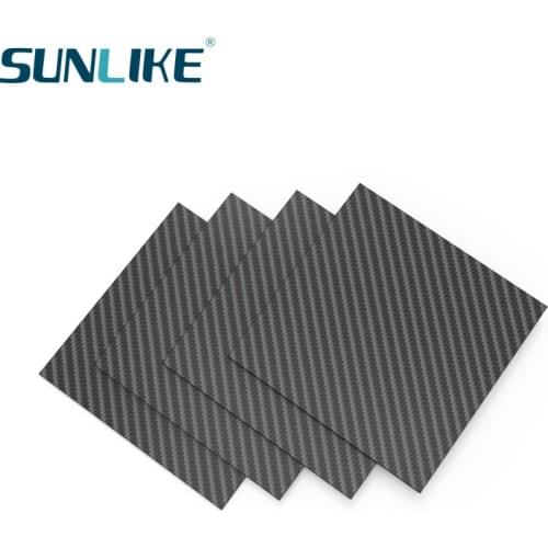 245MMX 250MM Matte Surface 3K Carbon Fiber Sheet Plate Panel 0.5mm 1mm 1.5mm 2mm 3mm 4mm 5mm High Composite Hardness RC Model