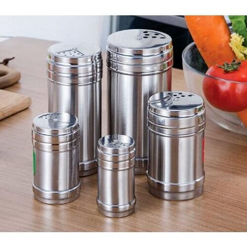 BBQ bottle seasoning bottle Sesame sprinkling bottle chili cumin jar commercial moisture-proof rotating large hole