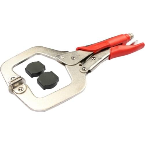 C Clamp Weld Clip Woodwork Fix Plier Pincer Tong Steel Hand Tool Tenon Locator Grip Vise Lock Jaw Swivel Pad Wood Work Alloy