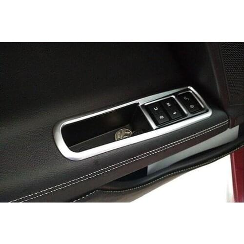For Jaguar XE 2015 2016 2017 Accessories ABS Chrome Matte Car Door Storage Box Frame Decoration Trim Car Styling