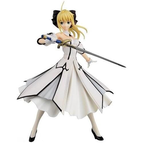 NEW hot 18cm Fate/stay night saber Artoria Pendragon (Lily) action figure toys collection Christmas gift with box