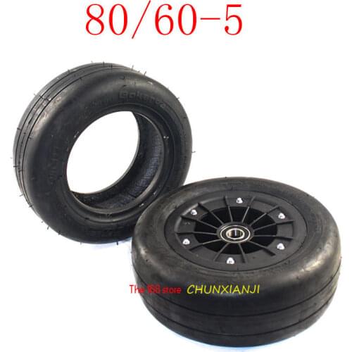 Good quality 80/60-5 tubeless Vacuum tyre/wheel for XiaoMi 9 Balancing Car 8 inch Go-kart front wheel Vacuum tire
