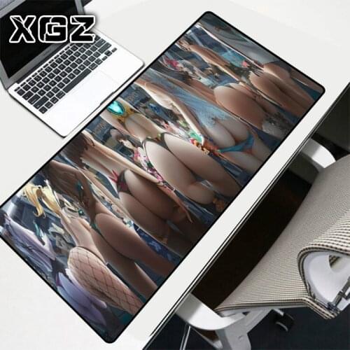 XGZ Animation Mouse Pad A Group of Sexy Ass Girls Exquisite Black Seaming Office Computer Rubber Non-slip Gaming Mouse Pad
