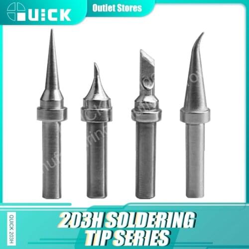 Quick SK/IS/1C/2C Universal 203H For Soldering Station Solder Iron Welding Tip Head Top Sting BGA Lead-free Tools
