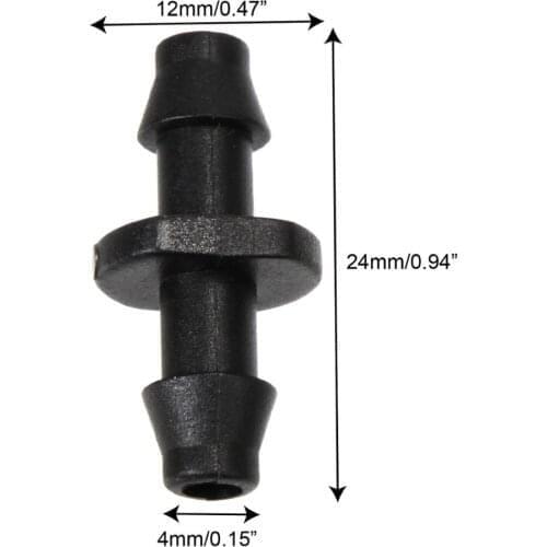 25/50/100PCS 1/4" Double Barb Straight Water Hose Connectors for 4/7mm Garden Irrigation Hose Fittings Watering System