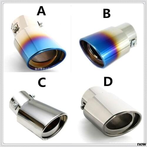 Styling Steel Auto Car Exhaust Muffler Tip pipe cover Tail For Audi Q3 Q5 SQ5 Q7 A1 A3 A4 A4L A5 A6 A6L A7 A8 S5 S6 S7