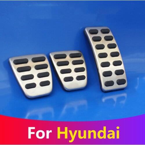 Car Accelerator Gas Brake Pedal Clutch Pedals Cover AT/MT for Hyundai solaris sedan hatchback 2012 2013 2014 2015 Accessories
