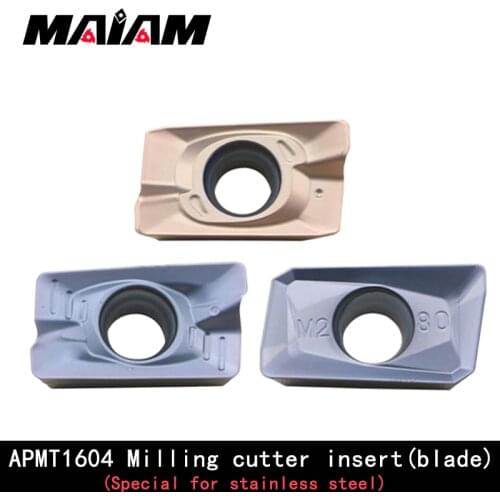 High quality APMT model APMT1604 XM / FM / M2 insert (blade) and CNC Milling cutter bar (rod) co-used APMT1604pder insert