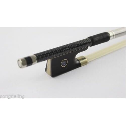 TOP SILVER Carbon Fiber Violin Bow For 4/4 Violin BOW