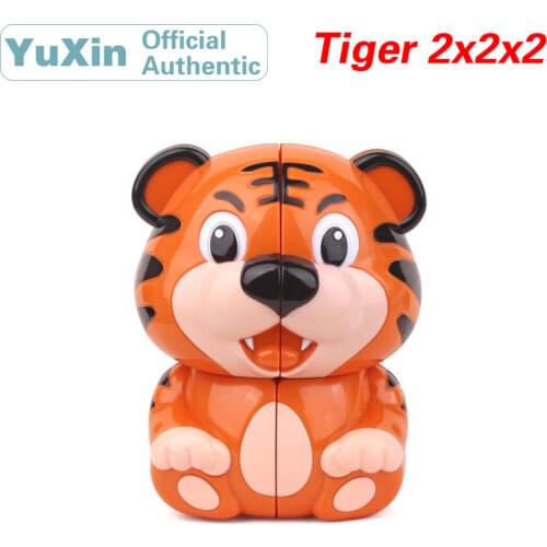 YuXin Tiger 2x2x2 Magic Cube ZhiSheng 2x2 Animal Speed Twisty Puzzle Brain Teasers Educational Toys For Children