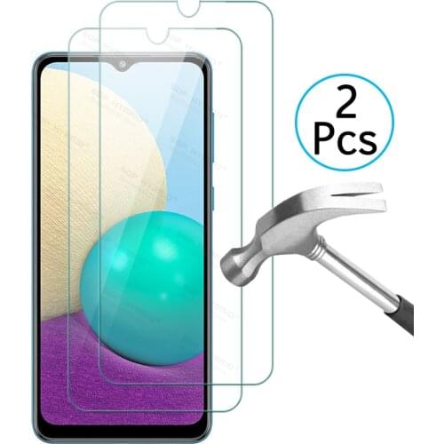 2Pcs Tempered Glass For Samsung Galaxy A02 A02s A12 A32 A20 A20S A 02 02s 12 32 20 20s 5g Protection Film Sklo Shield Full Cover