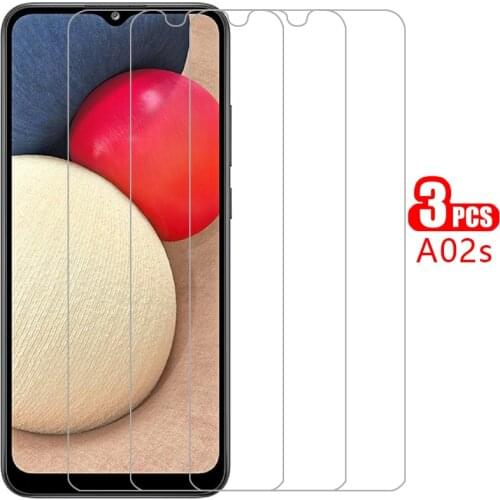 Protective tempered glass for samsung a02s screen protector on galaxy a 02s a02 s film samsun samsumg sansung galaxi samsunga02s
