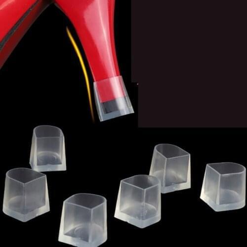 USHINE 1 Pair High-Heel Protectors Cover Latin Dance Heel Covers Non-Slip Silicone High Heel Stoppers for Wedding Favor Soft