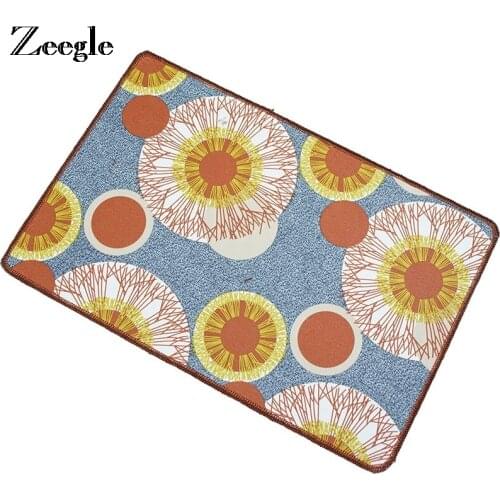 Zeegle Door Mat Nordic Style Enterance Area Floor Mat Kitchen Non-slip Rug Bathromm Decor Carpet Foot Pad