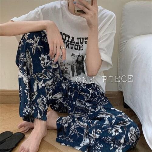Women Pants Draping Effect Colorful Pants Womens 2021 Spring High Waist Loose Straight Beach Trousers Pantalones De Mujer