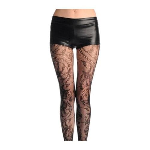 Womens sexy fishnet tights Jacquard weave pantyhose, yarns Garter grid Stockings hose sexy lingerie collant S09