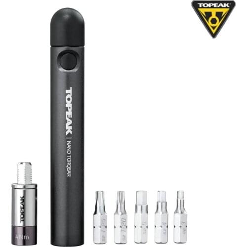 4Nm TOPEAK Tool Torq Bits & 5 tool bits Slimmest Compact Preset Torque Wrench Precision-crafted for NANO TORQBAR DX TT2564