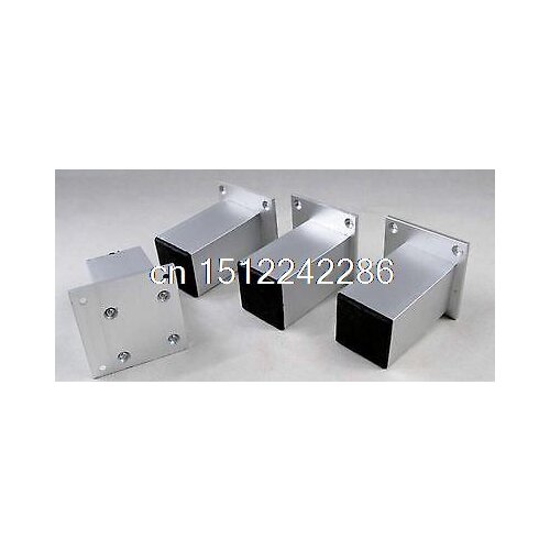 4pcs Set Height 100mm Metal Furniture Cabinet Bed Sofa Leg Feet