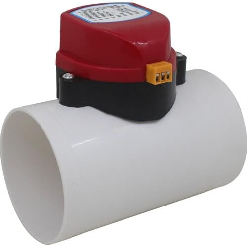 75/110/160 Air Duct Volume Control Valves For Ventilation Pipe 24V 12V 220V PVC Plastic HAVC Electric Damper Check Valve