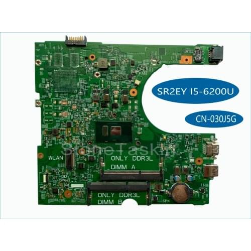 Free Shipping CN-030J5G for Dell Insprion 3459 Laptop Motherboard 14236-1 30J5G CPU SR2EY I5-6200 Processor DDR3L 100% Tested