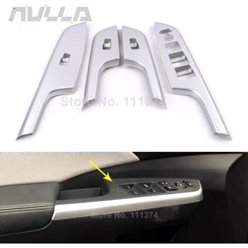 For Honda CR-V CRV 2012 2013 2014 2015 ABS Car Interior Door Window Switch Panel Decor Frame Cover Trim Decoration Accessories