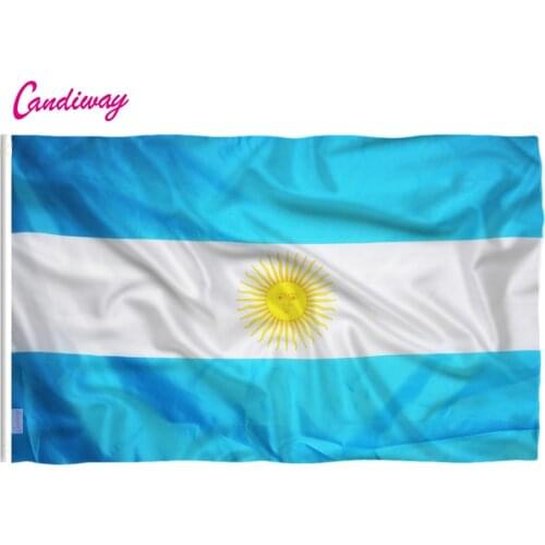 Argentina flag 96*64CM for Festival the Home Decoration Polyester flag banner 3x2ft Outdoor Indoor
