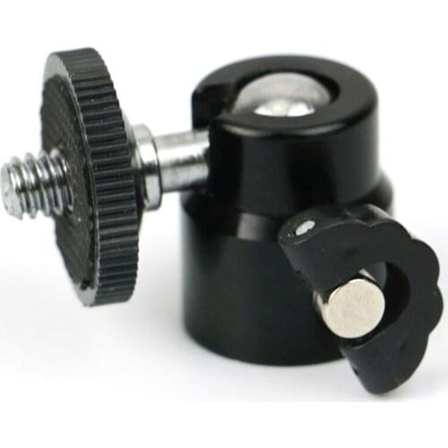 Hot sale 1pc Ball Head For Camera Tripod LED Light Flash Tripod Bracket Holder Mount 1/4 Hot Shoe Adapter Cradle