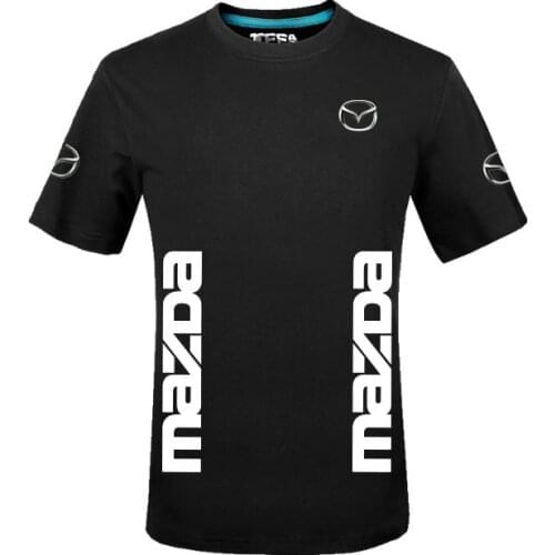 Men Summer solid colour Mazda T-Shirt for man and woman cotton T shirts Short Sleeve Casual Tops