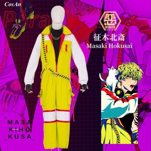 Hot Anime Paradox Live Masaki Hokusai Cosplay Costume Handsome Uniform Jumpsuit Male Activity Party Role Play Clothing S-XXL
