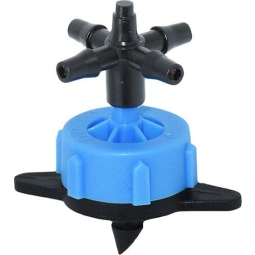 8L dripper arrow drip water debit regulataion in dripper 4 way cross Connector For emitter irrigation 50set