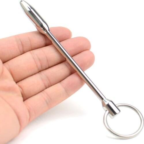 Stainless Steel Urethral Sounding Rod Penis Plug Ring Cbt Sex Toys For Men Penis Insertion Urethral Sound Dilators Adult Goods