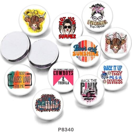 Words 12mm/18mm/20mm/25mm/30mm Round Glass Cabochon Flat Back Making Findings P8340