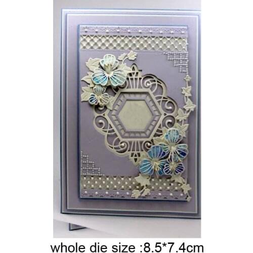 Metal Cutting Dies etch hollow frame 2020 new arrival craft die Stencil For DIY Scrapbooking Paper/photo Cards Embossing Dies