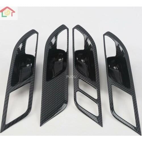 For 2018 2019 BMW X3 G01 X4 G02 Car Mouldings Inner Inside Door Handle Cover Trim Frame Sticker Interior Accessories