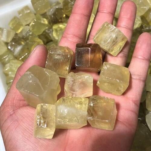 Natural topaz square quartz stone energy stone