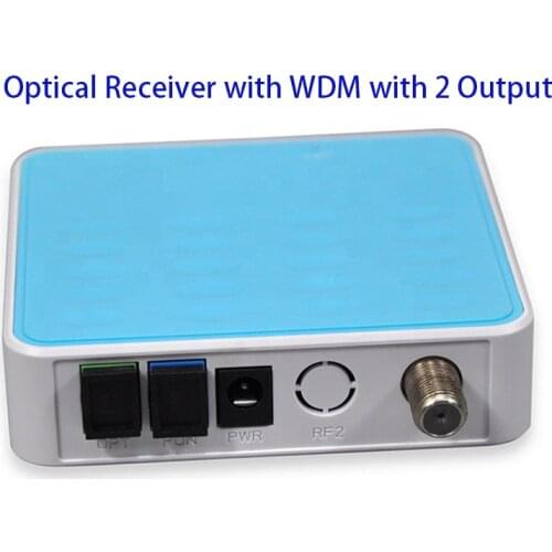 Manufacturer Pricing Optical Receiver CATV Receiver CATV Optical Receiver Mini Node with WDM with 2 Output Port 1550nm