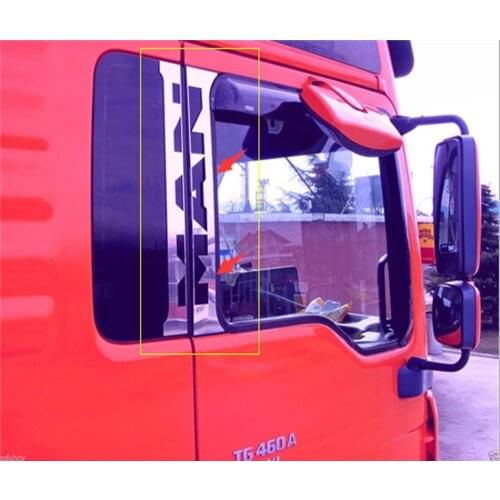 A pair actros truck rear window decorative sticker/decals for tamiya 1/14th scale rc trailer MAN tgx tractor truck