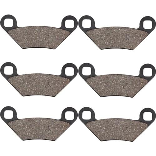 Cyleto Motorcycle Part Front and Rear Brake Pads for POLARIS 550 Sportsman 550 Touring EFi 2010 2011 2012