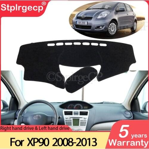 For Toyota Vios Yaris Belta Soluna XP90 2008~2013 Anti-Slip Mat Dashboard Cover Pad Sunshade Dashmat Carpet Car Accessories 2012