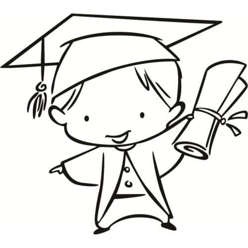 Graduation boy Clear Stamps for Scrapbooking Tampons Transparents Seal Background Stamp Card Making Diy Boy running