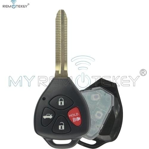 Remtekey Hyq12bby 4 Button Remote Key Fob G Chip For Toyota Camry 2007 -2010 Car Auto Remote Key Contol 314 .4mhz Replacement